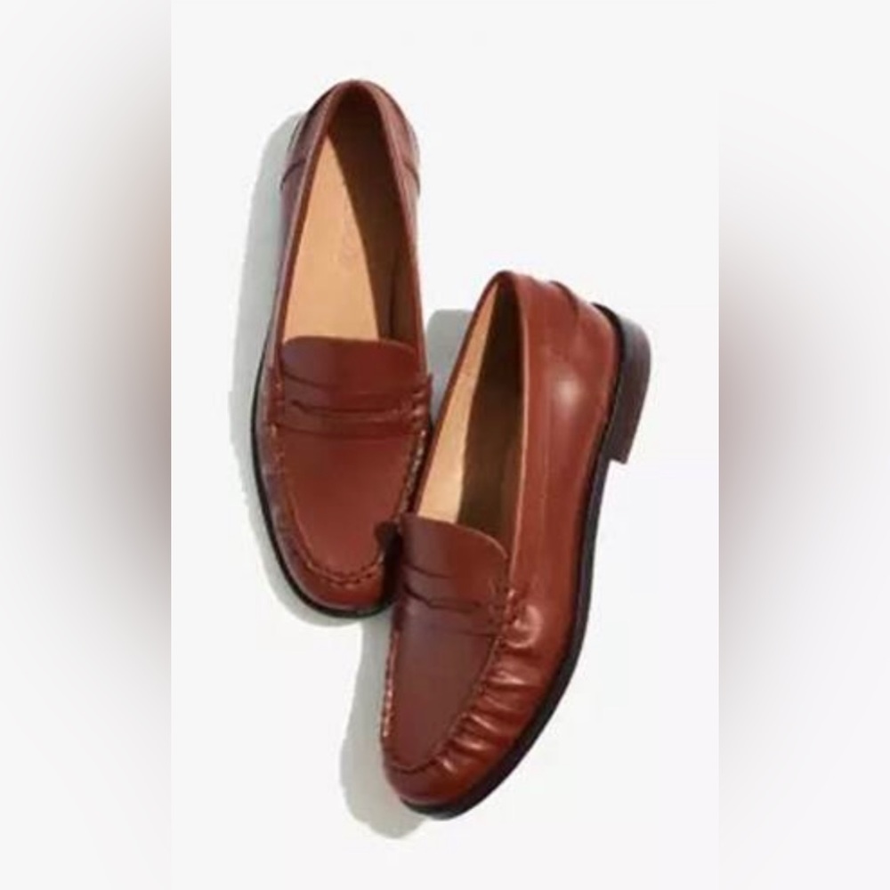 Madewell NYE Penny Loafer Like New, Color: Apple Butter